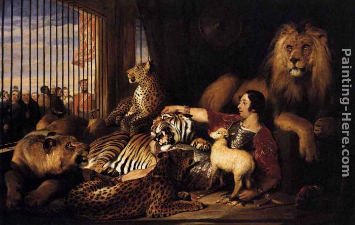 Isaac van Amburgh and his Animals painting - Sir Edwin Henry Landseer Isaac van Amburgh and his Animals art painting